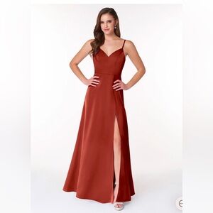 AZAZIE ALEXANDRIA STRETCH SATIN DRESS 6